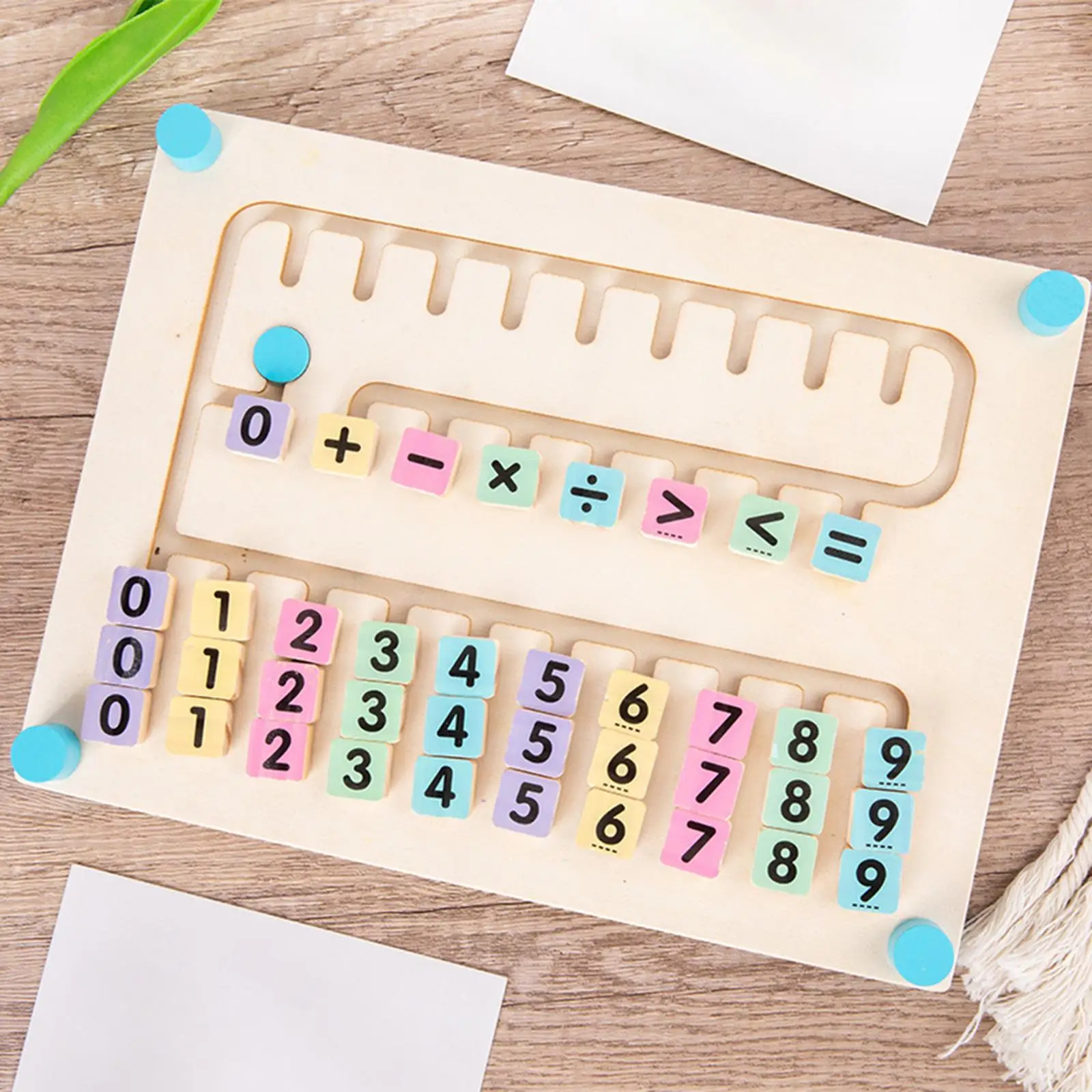 Wooden Math Early Educational Materials Learning Addition
Wooden Math Early Educational Materials Learning Addition
