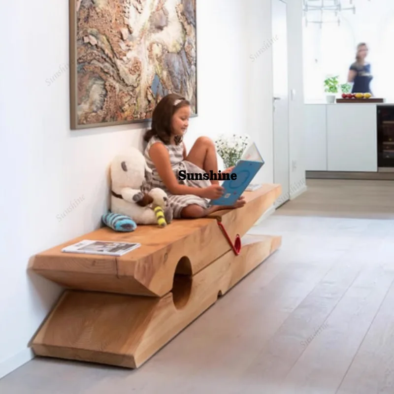 Nordic personality and creativity, solid wood bench, bed and breakfast log clip bench, TV cabinet home shoe changing bench
Nordic personality and creativity, solid wood bench, bed and breakfast log clip bench, TV cabinet home shoe changing bench