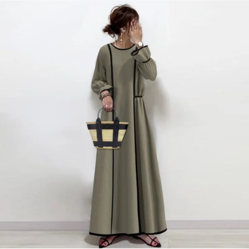 Модное японское и корейское осеннее новое платье с длинными рукавами, тонкое, с контрастными вставками на спине, с подолом, женская одежда
Модное японское и корейское осеннее новое платье с длинными рукавами, тонкое, с контрастными вставками на спине, с подолом, женская одежда