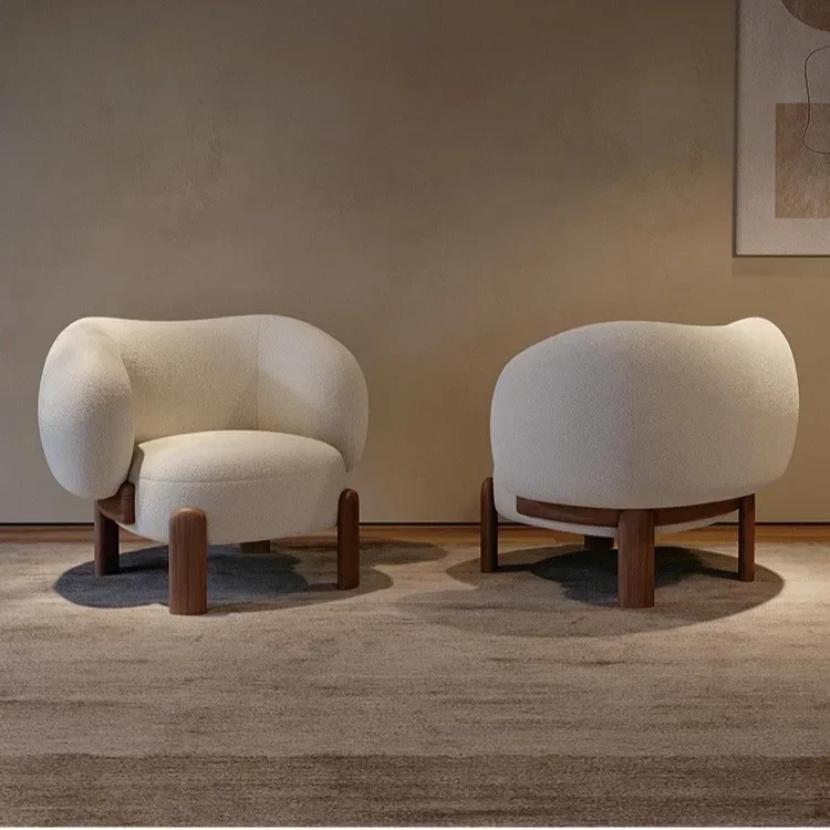 Wabi Sabi Lamb Fleece Solid Wood Single Sofa Retro Backrest Sofa Single Chair
Wabi Sabi Lamb Fleece Solid Wood Single Sofa Retro Backrest Sofa Single Chair