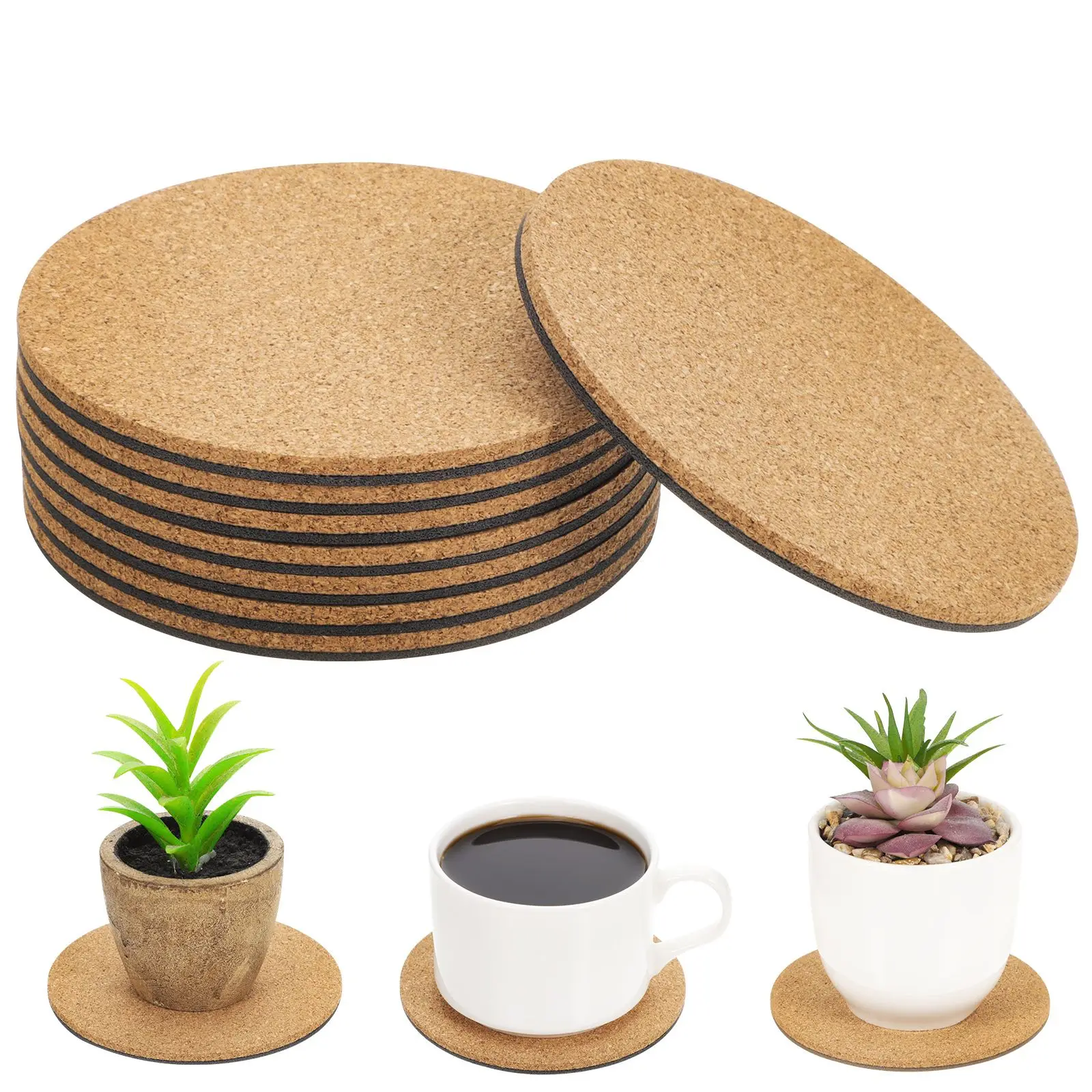 8 Pcs Soft Cork Coasters Plant Saucers Mat Cup Pads Desk Placemats Absorb Surface Stability Lasting Use
8 Pcs Soft Cork Coasters Plant Saucers Mat Cup Pads Desk Placemats Absorb Surface Stability Lasting Use