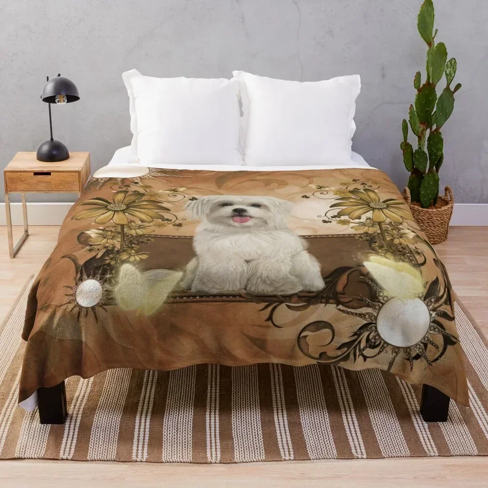 Cute maltese puppy Throw Blanket Extra Large Throw Decorative Sofa Soft Plush Plaid Personalized Gift Blankets
Cute maltese puppy Throw Blanket Extra Large Throw Decorative Sofa Soft Plush Plaid Personalized Gift Blankets