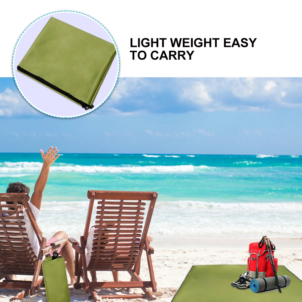 1pc Waterproof Camping Pad Oxford Cloth Ground Blanket Foldable Outdoor Picnic Hiking Travel Essential Lightweight Portable
1pc Waterproof Camping Pad Oxford Cloth Ground Blanket Foldable Outdoor Picnic Hiking Travel Essential Lightweight Portable