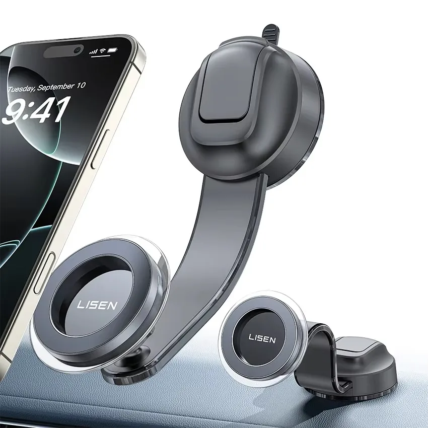 LISEN Strong Magnetic Suction Cup Car Phone Holder N52 Magnet Mount for Magsafe Stand for iPhone Dashboard Windshield GPS
LISEN Strong Magnetic Suction Cup Car Phone Holder N52 Magnet Mount for Magsafe Stand for iPhone Dashboard Windshield GPS