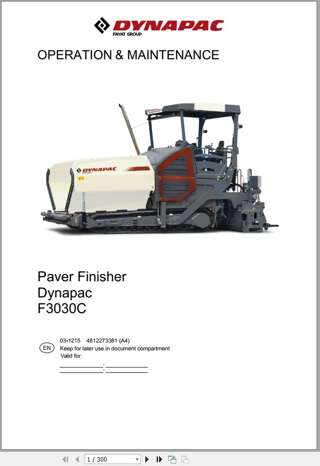Оператор и обслуживание Dynapac Heavy Equipment, 4,14 ГБ, обновленный полный DVD-диск 2022 г.
Оператор и обслуживание Dynapac Heavy Equipment, 4,14 ГБ, обновленный полный DVD-диск 2022 г.