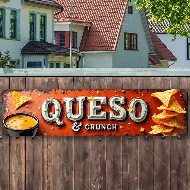 1 шт. металлическая вывеска, 4x16 дюймов «Queso & Crunch: яркая ретро-вывеска для декора кухни любителей закусок»
1 шт. металлическая вывеска, 4x16 дюймов «Queso & Crunch: яркая ретро-вывеска для декора кухни любителей закусок»
