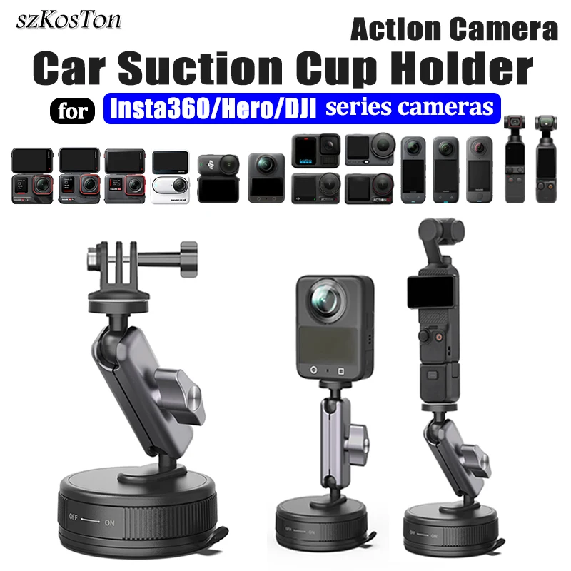 Крепление на присоске для камеры Insta360 X3 X4 X5 GO Ultra ACE PRO 2 GO 3S, держатель на лобовое стекло автомобиля, регулируемый на 360°, аксессуары
Крепление на присоске для камеры Insta360 X3 X4 X5 GO Ultra ACE PRO 2 GO 3S, держатель на лобовое стекло автомобиля, регулируемый на 360°, аксессуары