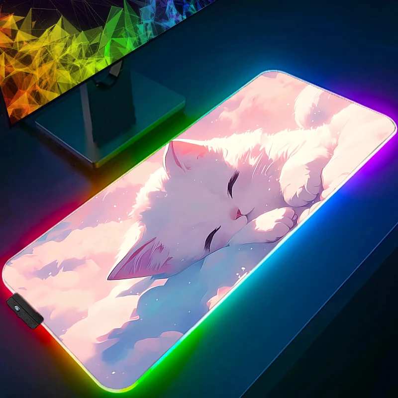 Mouse Pad Kawaii Gaming Accessories RGB PC Computer Cute Cloud Cat Anime Keyboard Pad LED Gamer Desktop Mat Alfombrilla Mousepad
Mouse Pad Kawaii Gaming Accessories RGB PC Computer Cute Cloud Cat Anime Keyboard Pad LED Gamer Desktop Mat Alfombrilla Mousepad