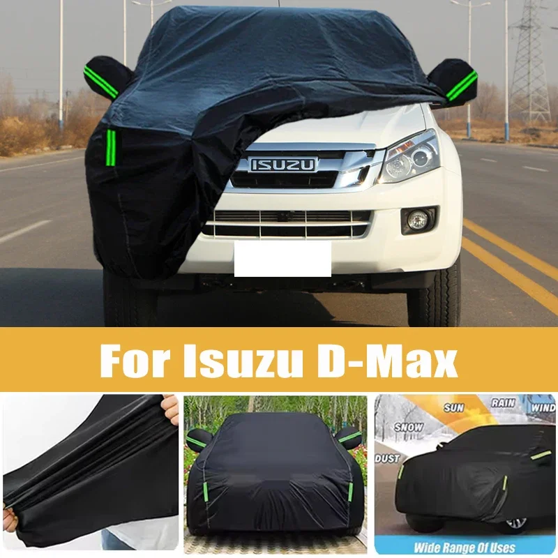 For Isuzu D-Max Full Car Cover Four Seasons Universal Outdoor Sun Anti UV Rain Snow Dust Protection Oxford Cloth Car Accessories
For Isuzu D-Max Full Car Cover Four Seasons Universal Outdoor Sun Anti UV Rain Snow Dust Protection Oxford Cloth Car Accessories