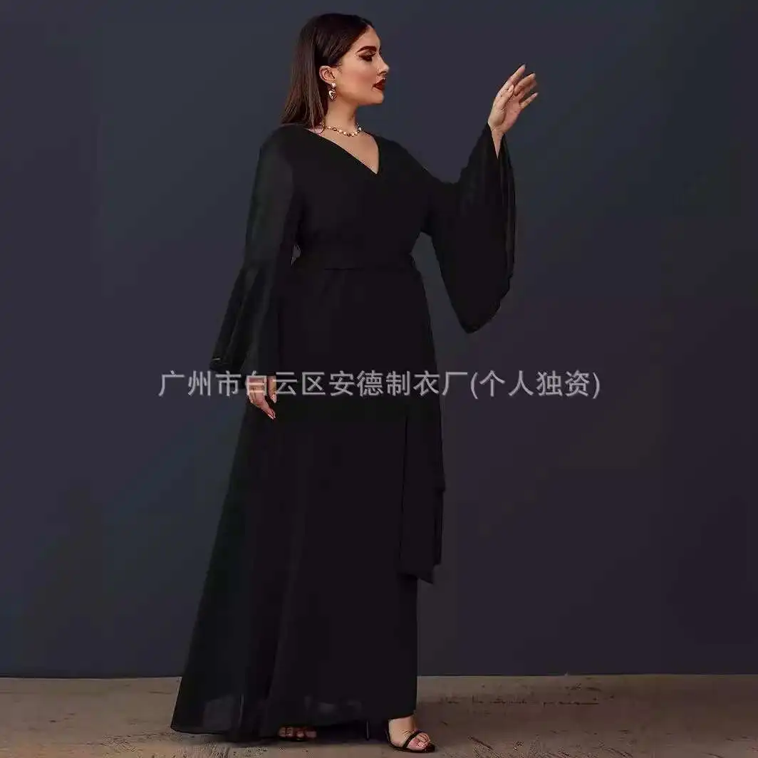 Large size front v back v fashionable and elegant long dress bridesmaid evening dress Large size women's dress
Large size front v back v fashionable and elegant long dress bridesmaid evening dress Large size women's dress