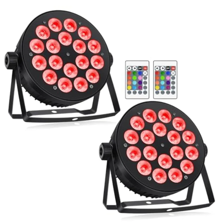 LED Par Lights DMX90W RGBW IN1 LED Stage Par Lights Stage DJ Par Can Light Sound Activated Auto Play by RemoteandDMX Control fo
LED Par Lights DMX90W RGBW IN1 LED Stage Par Lights Stage DJ Par Can Light Sound Activated Auto Play by RemoteandDMX Control fo