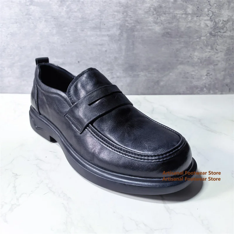 Men's Black Leather Loafers Slip-On Formal & Business Dress Shoes Business Casual Shoes Trendy Handmade Luxury Men's Shoes
Men's Black Leather Loafers Slip-On Formal & Business Dress Shoes Business Casual Shoes Trendy Handmade Luxury Men's Shoes