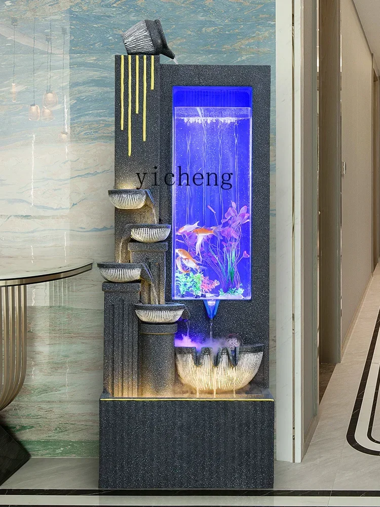 XL Living Room Water Fountain European Style Ornaments Front Desk Fish Tank Fortune Water Curtain Wall Floor
XL Living Room Water Fountain European Style Ornaments Front Desk Fish Tank Fortune Water Curtain Wall Floor
