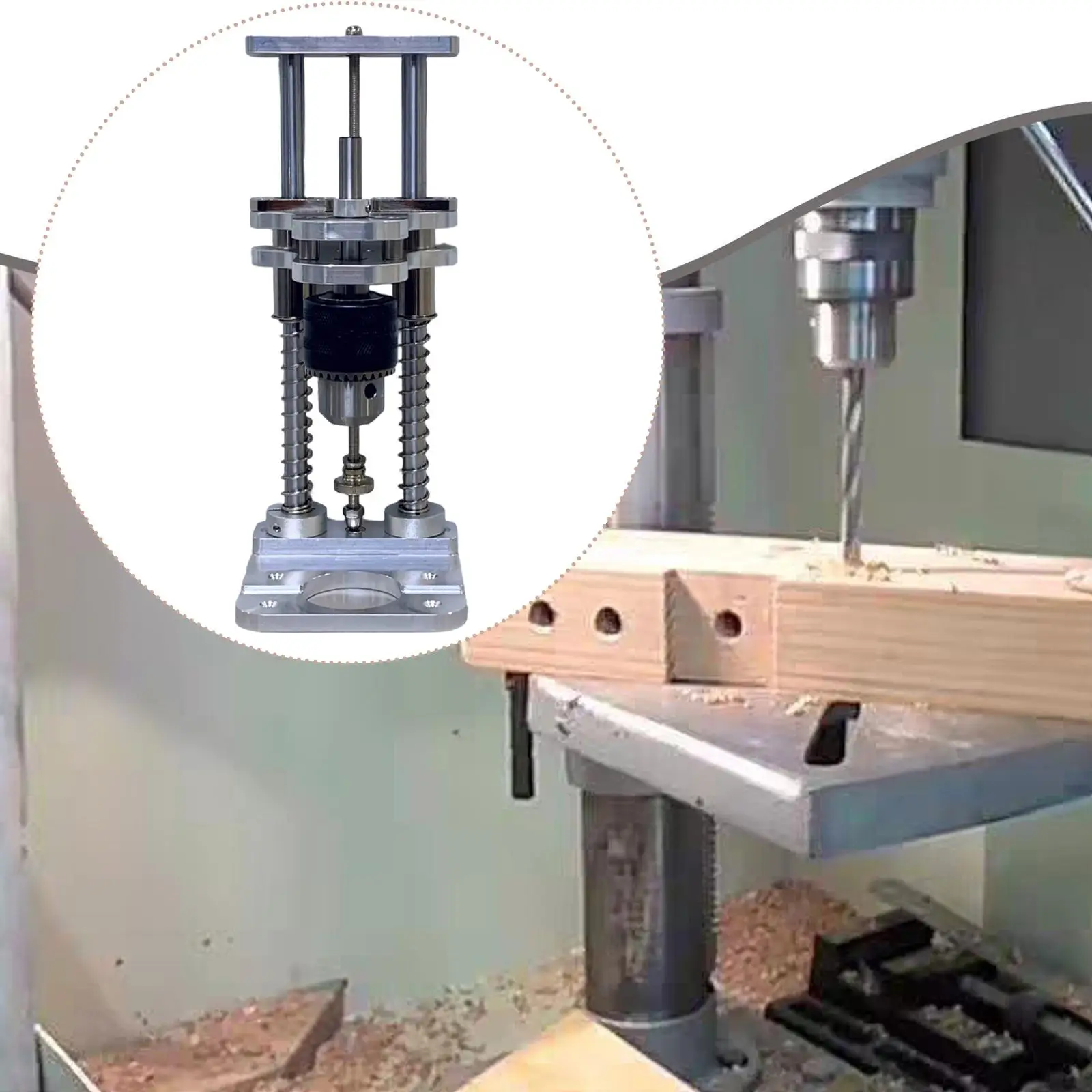 Aluminum Alloy Drill Guide Stand Holder Durable Precision Drilling Jig for Efficient Woodworking Projects
Aluminum Alloy Drill Guide Stand Holder Durable Precision Drilling Jig for Efficient Woodworking Projects
