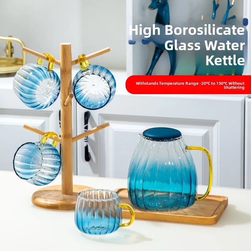 Large Capaci Glass Cold Water Pot Heat Resistant High Temperature Home Use Water Bottle Cool White Tea Fruit Tea Pot Set
Large Capaci Glass Cold Water Pot Heat Resistant High Temperature Home Use Water Bottle Cool White Tea Fruit Tea Pot Set