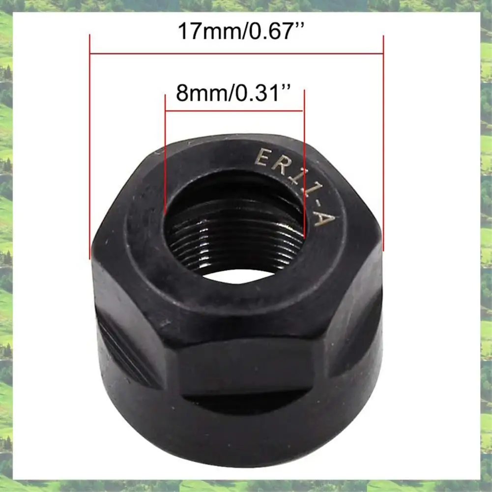 A59Z-8Pcs ER11-A Тип M14 Цанга с резьбой Зажимные шестигранные гайки, для держателя фрезерного патрона с ЧПУ Токарный станок 
A59Z-8Pcs ER11-A Тип M14 Цанга с резьбой Зажимные шестигранные гайки, для держателя фрезерного патрона с ЧПУ Токарный станок