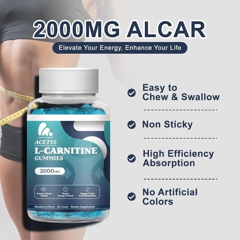 Acetyl-L-carnitine gummies, L-carnitine supplements, containing vitamins C and B12, providing energy and overall health support
Acetyl-L-carnitine gummies, L-carnitine supplements, containing vitamins C and B12, providing energy and overall health support