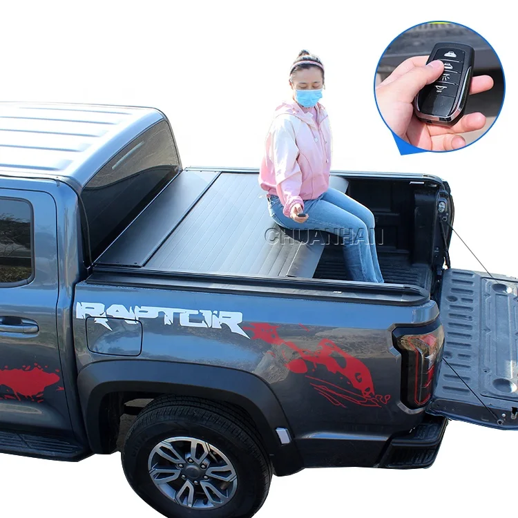 Pickup Bed Cover Hard Aluminum retractable Electric ford ranger tonneau cover for ford F150 Tacoma DMAX
Pickup Bed Cover Hard Aluminum retractable Electric ford ranger tonneau cover for ford F150 Tacoma DMAX