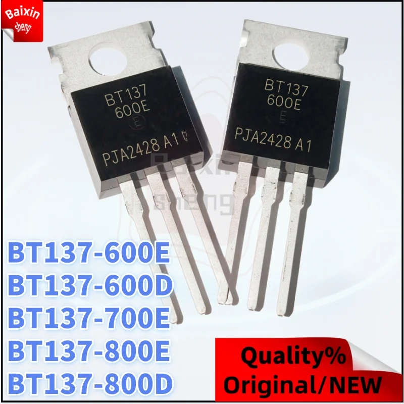 10PCS NEW BT137-600E BT137-700E BT137-800E BT137-600D BT137-800D TO-220 BT137 600E 700E 800E 600D 800D Thyristor
10PCS NEW BT137-600E BT137-700E BT137-800E BT137-600D BT137-800D TO-220 BT137 600E 700E 800E 600D 800D Thyristor