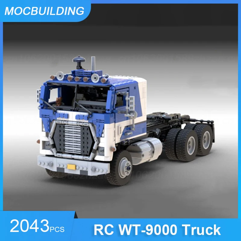 MOC Building Blocks RC WT-9000 Truck Blue Mule 1:17 Mid Scale Model DIY Assemble Bricks Transportation Xmas Toys Gifts 2043PCS
MOC Building Blocks RC WT-9000 Truck Blue Mule 1:17 Mid Scale Model DIY Assemble Bricks Transportation Xmas Toys Gifts 2043PCS