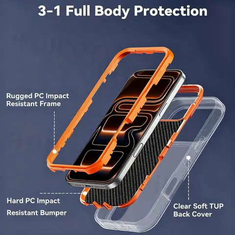 Heavy Duty Case For iPhone 17 Pro Max 16 Pro Max 15 14 Pro 13 12 11 Shock Absorption Full Body Protective Silicone Rubber Covers