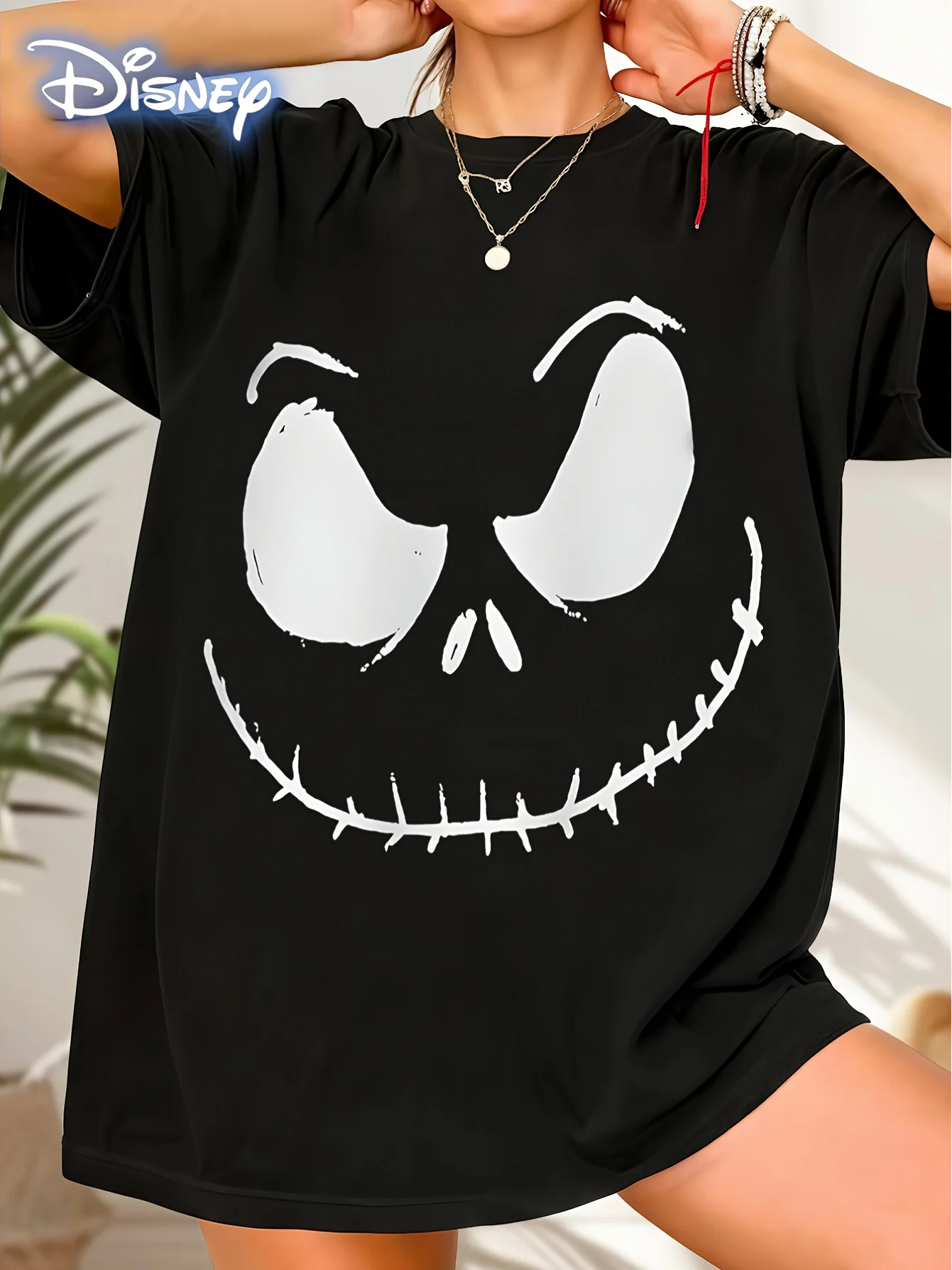 Disney Nightmare Couple T-shirt Jack Skellington Minimally Gothic Short Sleeve Print Before Christmas
Disney Nightmare Couple T-shirt Jack Skellington Minimally Gothic Short Sleeve Print Before Christmas