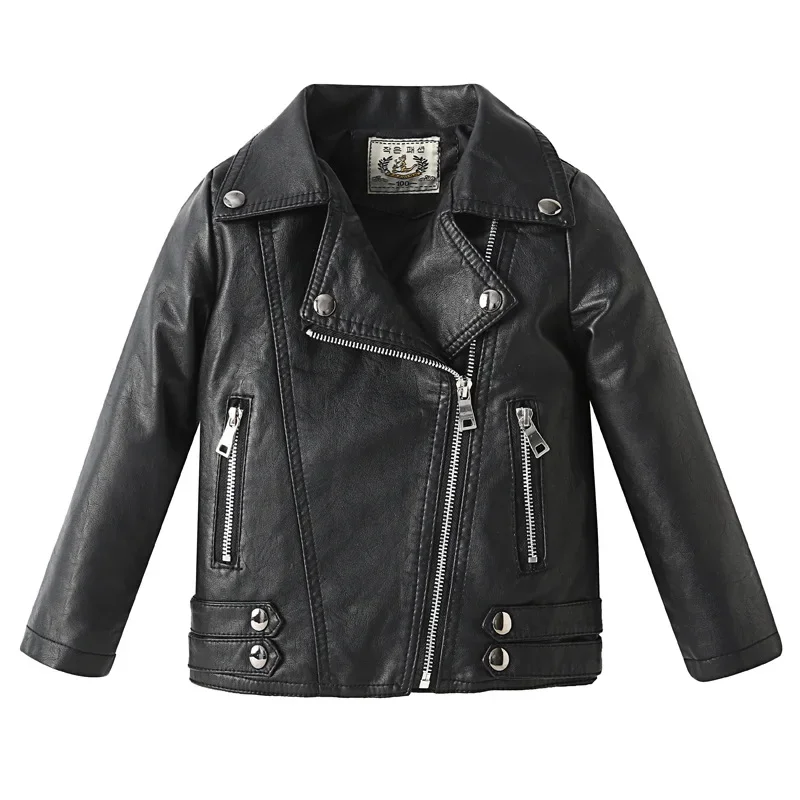Toddler Boys Faux Leather Motor Jacket Teenager Girls Coat Winter Fall Children's Clothes
Toddler Boys Faux Leather Motor Jacket Teenager Girls Coat Winter Fall Children's Clothes