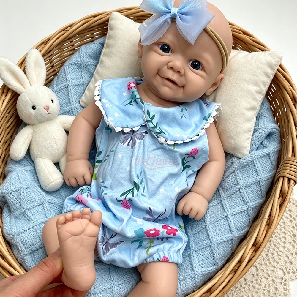 17" Realistic Reborn Baby Doll Silicone Reborn Doll Girl/Boy Toy Weighted 6Lbs Blue Eyes Soft Body Newborn Artist Playmate Gift
17" Realistic Reborn Baby Doll Silicone Reborn Doll Girl/Boy Toy Weighted 6Lbs Blue Eyes Soft Body Newborn Artist Playmate Gift