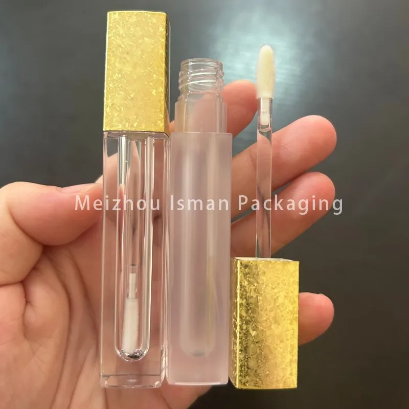 50Pcs High Quality Snowflake Empty 4.5ml Square Bling Gold Lipgloss Concealer Container Plastic Clear Frosted Lipgloss Wand Tube
50Pcs High Quality Snowflake Empty 4.5ml Square Bling Gold Lipgloss Concealer Container Plastic Clear Frosted Lipgloss Wand Tube