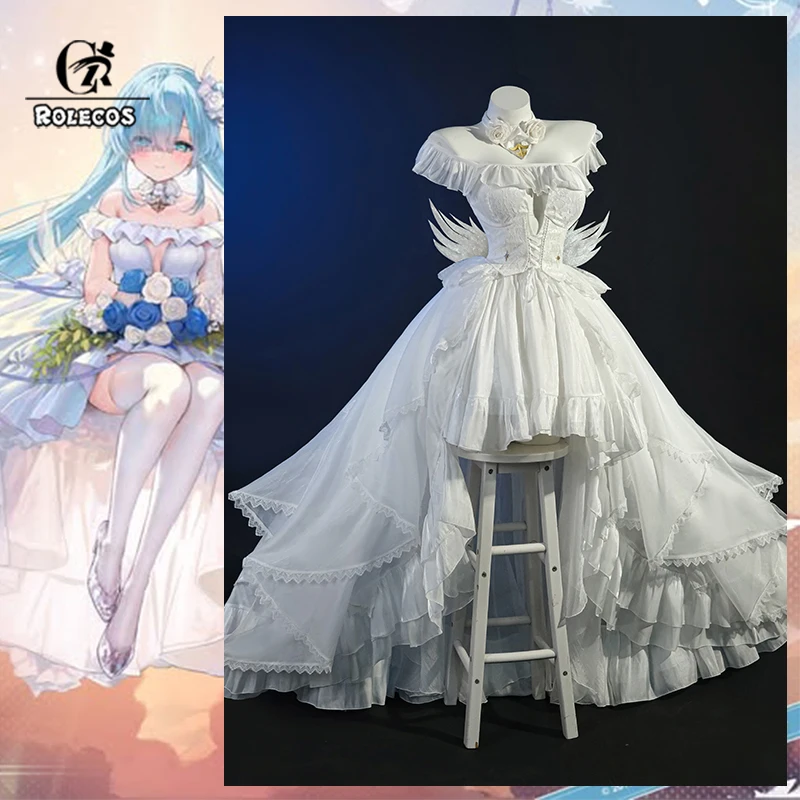 ROLECOS Game HMS New Janus Oath Skin Cosplay Costume Elegant White Wedding Dress Halloween Activity Party Role Play Outfits
ROLECOS Game HMS New Janus Oath Skin Cosplay Costume Elegant White Wedding Dress Halloween Activity Party Role Play Outfits
