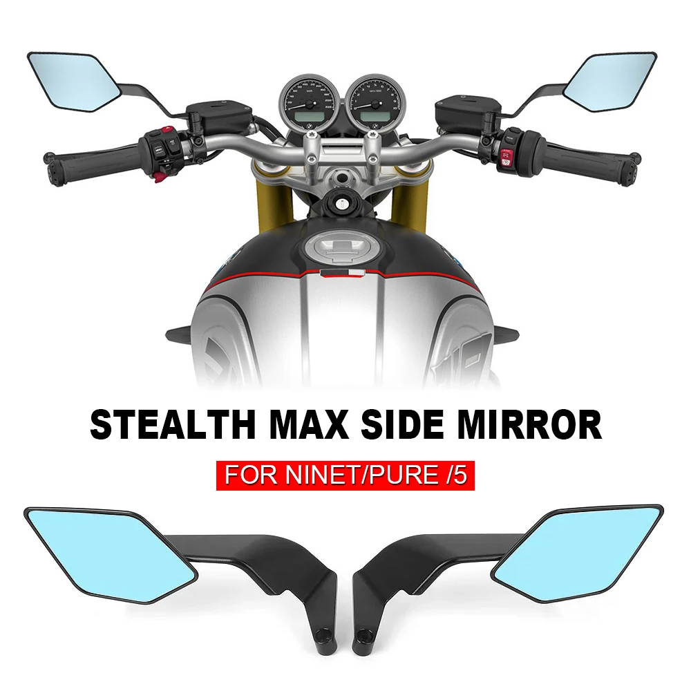 New Blade Side Mirror Aluminum Motorcycle Stealth Max Rearview Mirror For BMW Rninet RNINET Pure R nine T /5 R9T R NINE T
New Blade Side Mirror Aluminum Motorcycle Stealth Max Rearview Mirror For BMW Rninet RNINET Pure R nine T /5 R9T R NINE T