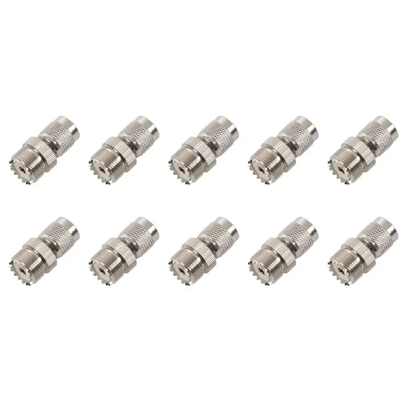 (Flash Sale) 10X TNC Male To PL259 UHF Female Adapter Connector,Silver
(Flash Sale) 10X TNC Male To PL259 UHF Female Adapter Connector,Silver