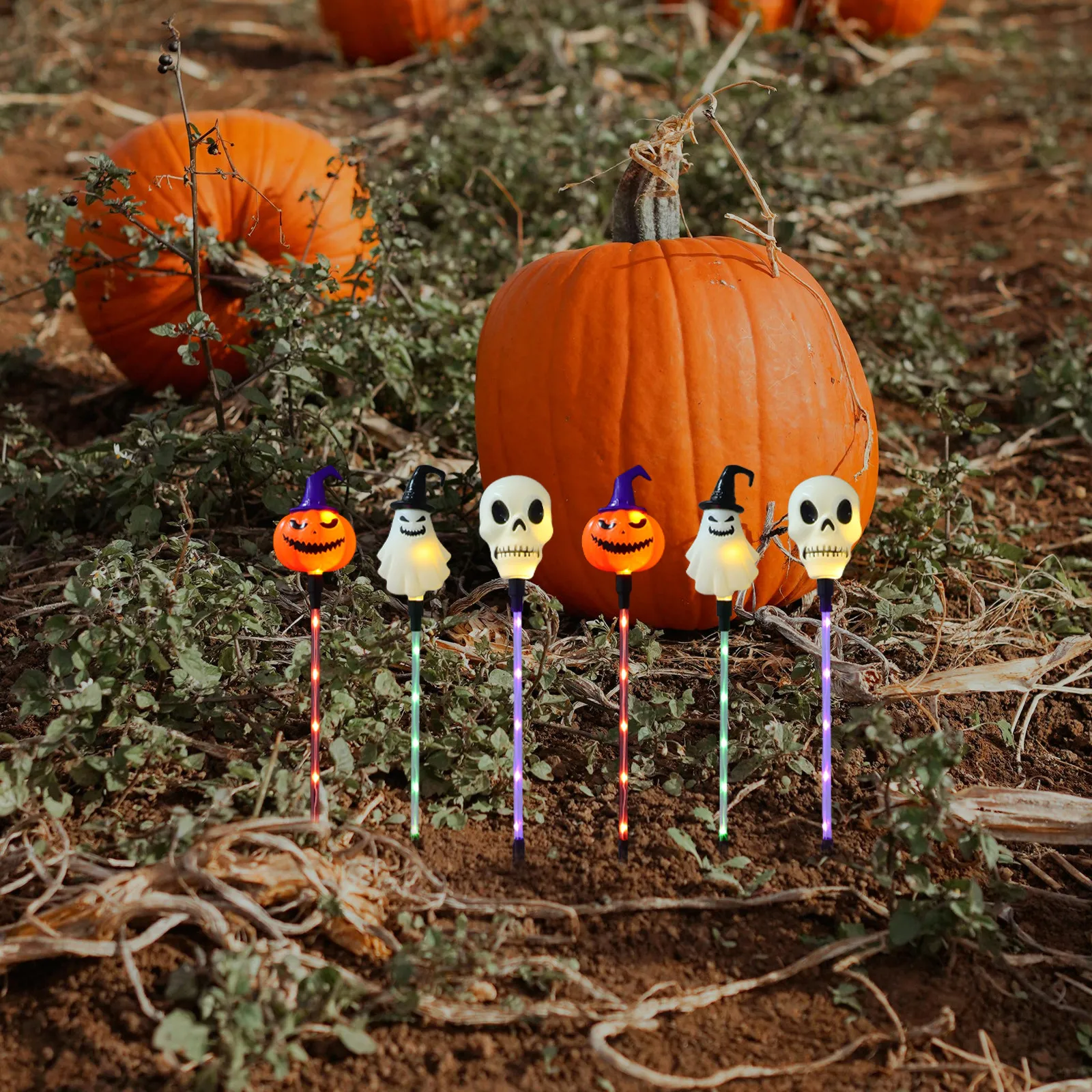 1Set Halloween Skull Ghost Pumpkin Stake Lights Outdoor Yard Garden Pathway Decorative LED Lawn Lamps Pumpkin Lamp
1Set Halloween Skull Ghost Pumpkin Stake Lights Outdoor Yard Garden Pathway Decorative LED Lawn Lamps Pumpkin Lamp