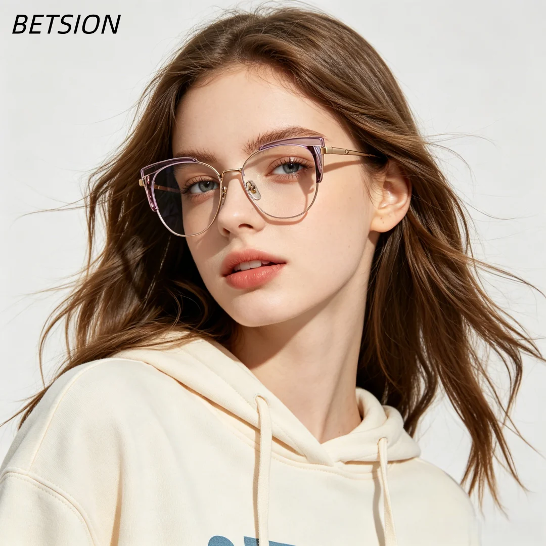 BETSION Trendy TR90 & Metal Reading Glasses Fashion Blue Light Blocking Presbyopia Vintage Bestselling Eyeglass Frames #87330
BETSION Trendy TR90 & Metal Reading Glasses Fashion Blue Light Blocking Presbyopia Vintage Bestselling Eyeglass Frames #87330
