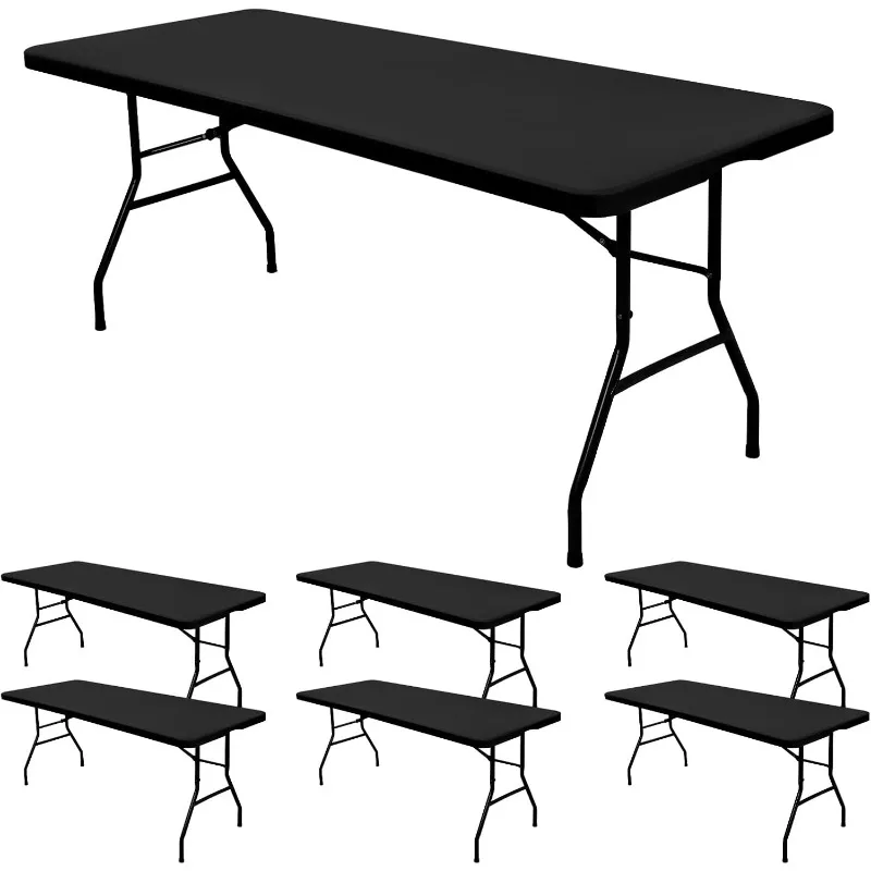 6 Pack Stretch Fabric Table Top Cap Cover, fits 6' Tables, Spandex Table Covers Washable Elastic Universal Rectangle
6 Pack Stretch Fabric Table Top Cap Cover, fits 6' Tables, Spandex Table Covers Washable Elastic Universal Rectangle