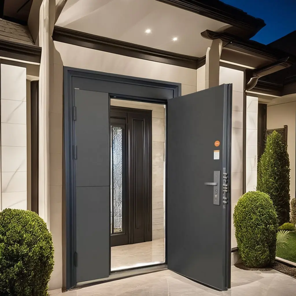 Villa Modern High End Security Door External Entry Manual Aluminum Alloy Hinged Doors Anti Rust Sturdy Heavy Duty Entrance Doors
Villa Modern High End Security Door External Entry Manual Aluminum Alloy Hinged Doors Anti Rust Sturdy Heavy Duty Entrance Doors