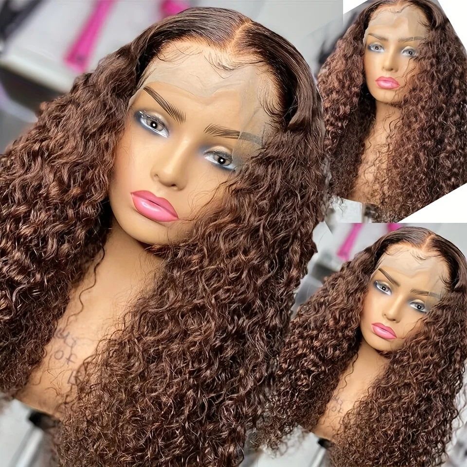 13x4 13x6 Chocolate Brown Deep Wave Human Hair Curly Wig 200%Density 42 Inch 360 Full HD Transparent Lace Frontal Wigs For Women
13x4 13x6 Chocolate Brown Deep Wave Human Hair Curly Wig 200%Density 42 Inch 360 Full HD Transparent Lace Frontal Wigs For Women