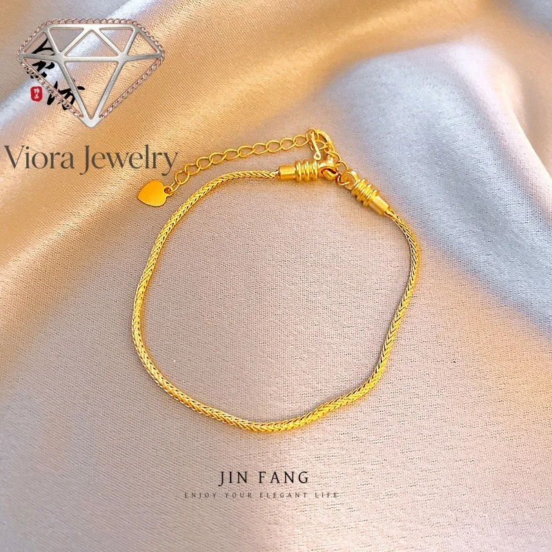 Viora Jewelry 999 Snake Bone Bracelet Diy Universal Bracelet Adjustable 24K Real Gold Women's Necklace
Viora Jewelry 999 Snake Bone Bracelet Diy Universal Bracelet Adjustable 24K Real Gold Women's Necklace