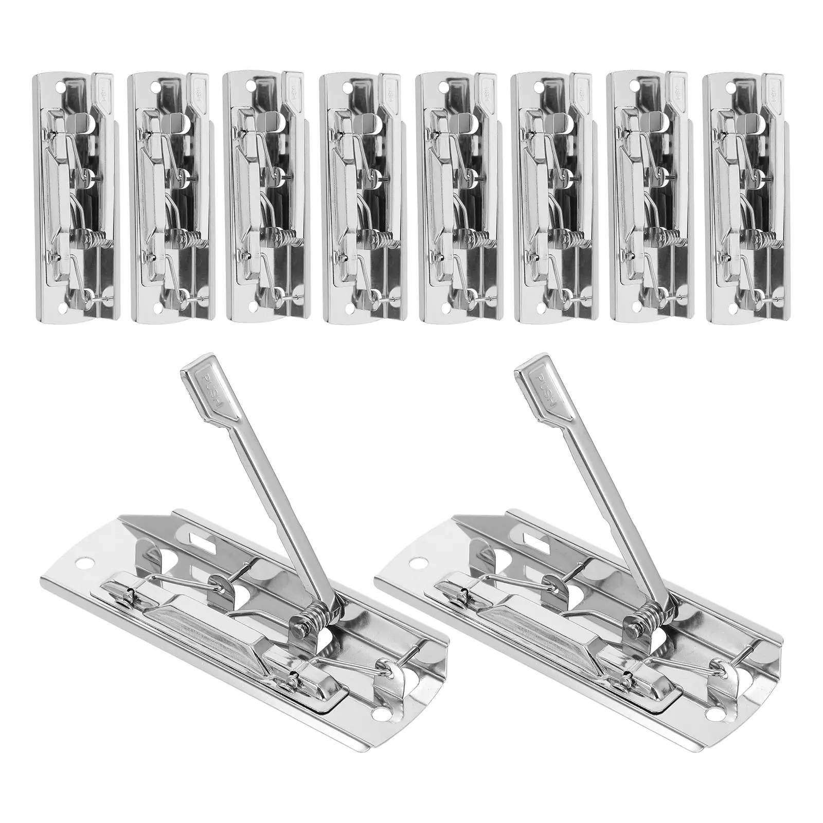 10Pcs Heavy-Duty Metal Clipboard Clamp Smooth Textured Surface Strong Grip Document Holder for Files Papers Photos Binder Clips
10Pcs Heavy-Duty Metal Clipboard Clamp Smooth Textured Surface Strong Grip Document Holder for Files Papers Photos Binder Clips