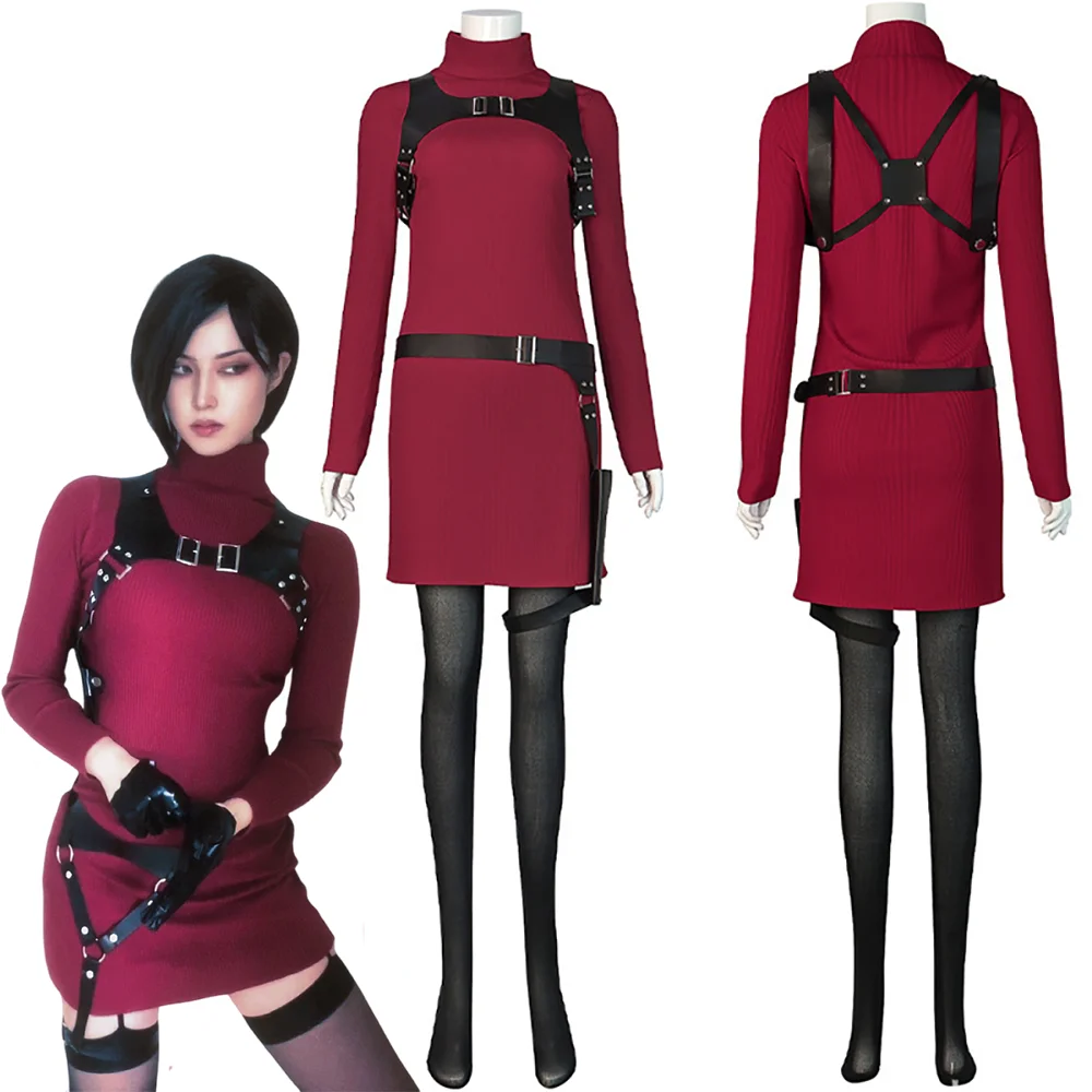 Ada Wong Women's Cosplay Costume Game Resident Evil 4 Roleplay Fantasia Outfit Halloween Carnival Party Female Disguise Clothing
Ada Wong Women's Cosplay Costume Game Resident Evil 4 Roleplay Fantasia Outfit Halloween Carnival Party Female Disguise Clothing