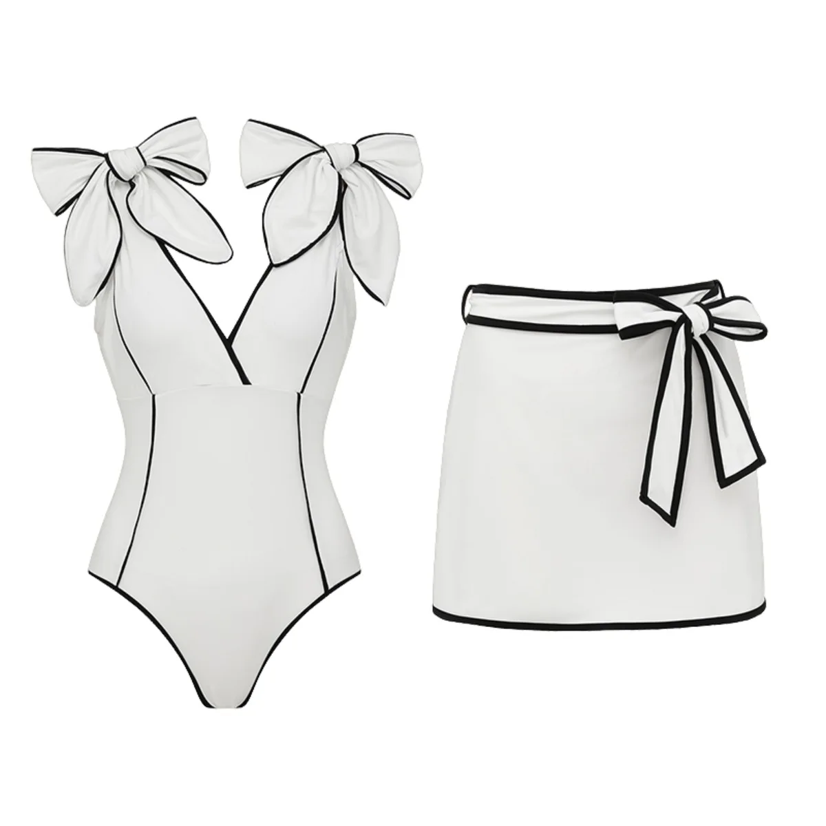 Black White 2Pcs Women Swimsuit Sexy Bikini Push Up Swimwear Retro Swim Suits Female Mini Skirt Cover Up Bathingsuit Beachwear
Black White 2Pcs Women Swimsuit Sexy Bikini Push Up Swimwear Retro Swim Suits Female Mini Skirt Cover Up Bathingsuit Beachwear