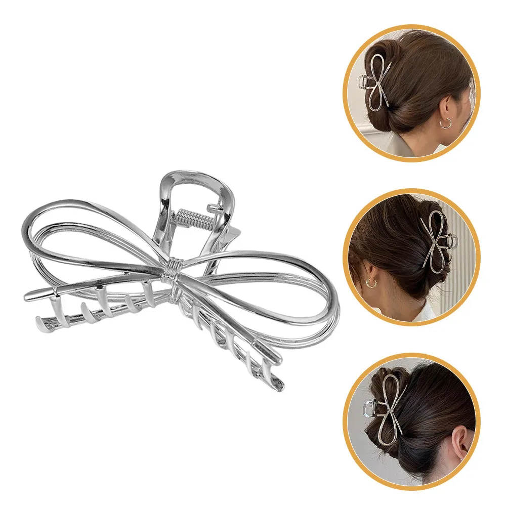 Metal Bow Hair Claw Clip Large Jaw Clip for Women Stylish Decorative Hair Accessory Secure Hold Parties Ceremonies Daily Use
Metal Bow Hair Claw Clip Large Jaw Clip for Women Stylish Decorative Hair Accessory Secure Hold Parties Ceremonies Daily Use