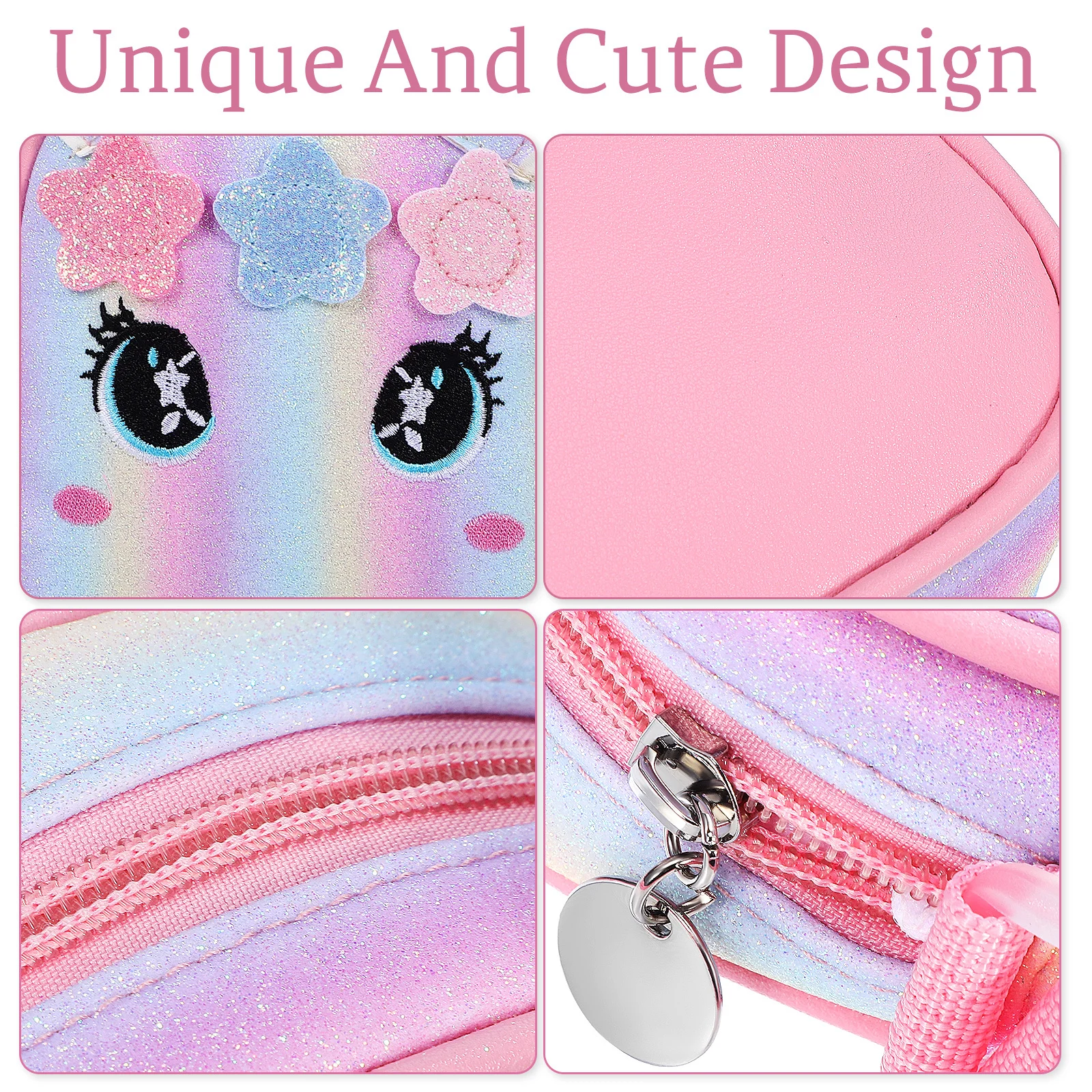 1 комплект, Радужная сумка, набор браслетов, кошелек с единорогом, милый мультяшный маленький кошелек через плечо на молнии, аксессуары для хранения ювелирных изделий
1 комплект, Радужная сумка, набор браслетов, кошелек с единорогом, милый мультяшный маленький кошелек через плечо на молнии, аксессуары для хранения ювелирных изделий