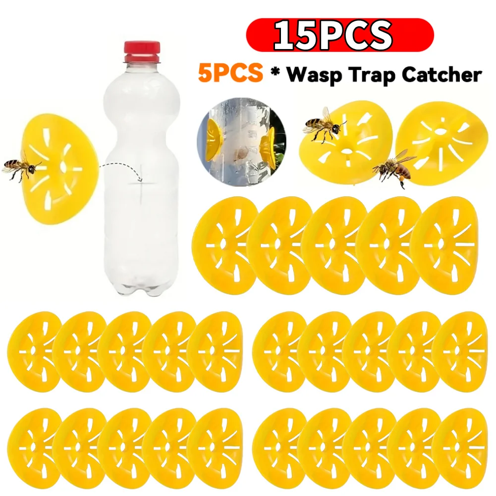 15PCS Reusable Wasp Trap Insect Funnel Killer Flower Bee Hornet Catcher Plastic Bottle Wasp Traps Garden Pest Control Tool
15PCS Reusable Wasp Trap Insect Funnel Killer Flower Bee Hornet Catcher Plastic Bottle Wasp Traps Garden Pest Control Tool