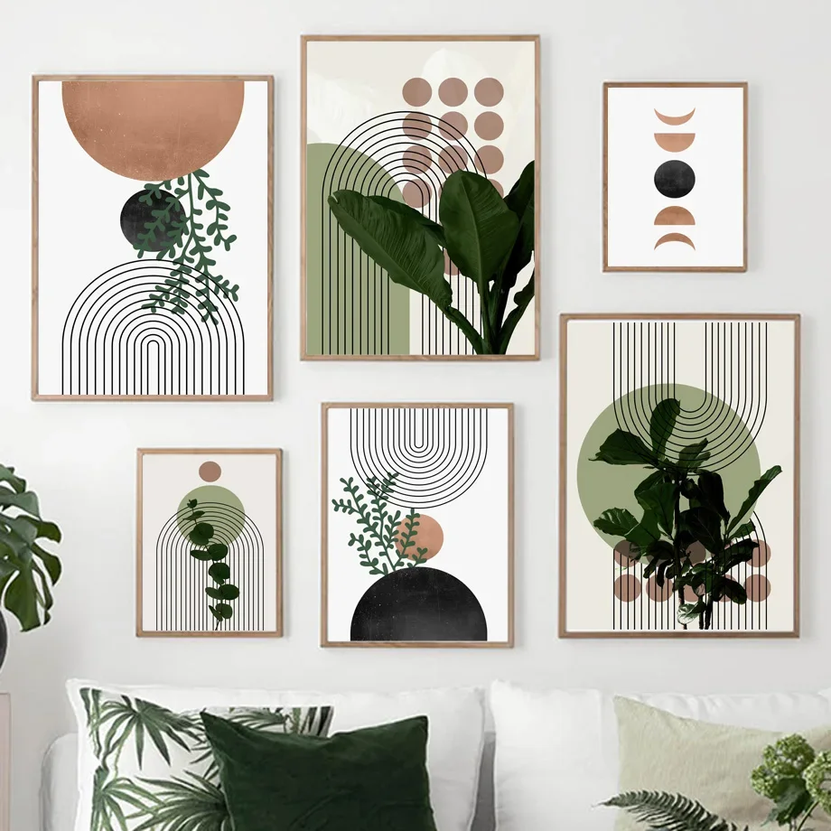 Nordic Abstract Green Plants Leaf Vase Sun Lines Wall Boho Art Canvas Painting Posters And Prints Pictures For Living Room Decor
Nordic Abstract Green Plants Leaf Vase Sun Lines Wall Boho Art Canvas Painting Posters And Prints Pictures For Living Room Decor
