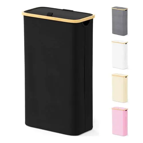 SpaceAid Slim: Узкая корзина для белья с крышкой, 65 л, с бамбуковыми ручками, высокая складная корзина для хранения одежды
SpaceAid Slim: Узкая корзина для белья с крышкой, 65 л, с бамбуковыми ручками, высокая складная корзина для хранения одежды