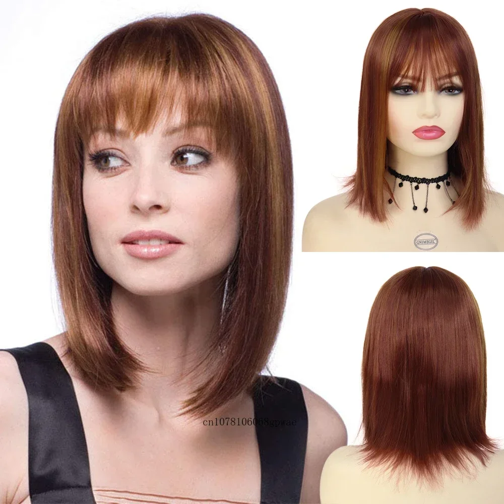 Synthetic Blonde Mix Auburn Bob Wig for Women Natural Looking Heat Resistant Daily Costume Party Short Straight Wigs with Bangs
Synthetic Blonde Mix Auburn Bob Wig for Women Natural Looking Heat Resistant Daily Costume Party Short Straight Wigs with Bangs