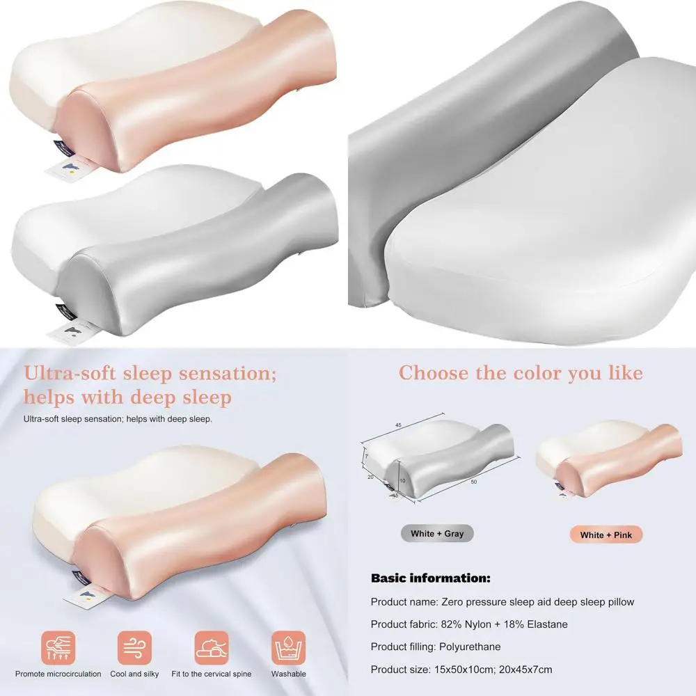 Подушка для шеи Advanced Comfort: высокотехнологичная, гигиеническая, стильная, мягкая, моющаяся для поддержки шеи и улучшения сна (белый +
Подушка для шеи Advanced Comfort: высокотехнологичная, гигиеническая, стильная, мягкая, моющаяся для поддержки шеи и улучшения сна (белый +