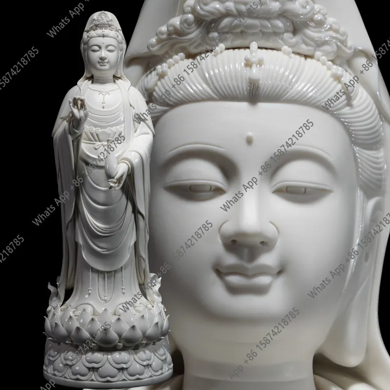 Nanhai Bodhisattva Dehua White Porcelain Crafts Home Ornament New Chinese Desktop Buddha Statue Ceramic Entrance
Nanhai Bodhisattva Dehua White Porcelain Crafts Home Ornament New Chinese Desktop Buddha Statue Ceramic Entrance