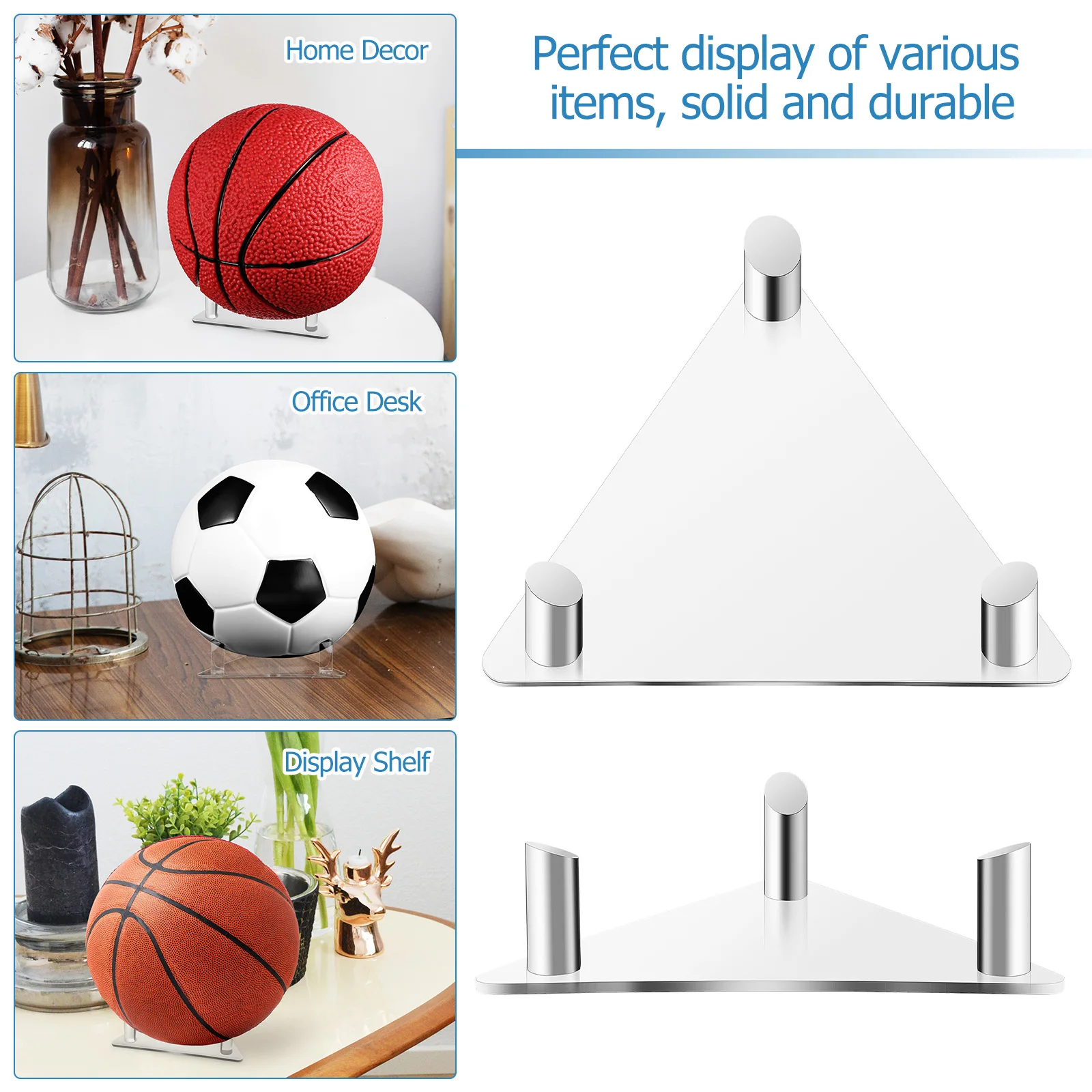 2Pcs Basketball Stand Clear Acrylic Soccer Ball Holder for Sports Ball Display and Storage Multi Use Stand for Home Office
2Pcs Basketball Stand Clear Acrylic Soccer Ball Holder for Sports Ball Display and Storage Multi Use Stand for Home Office
